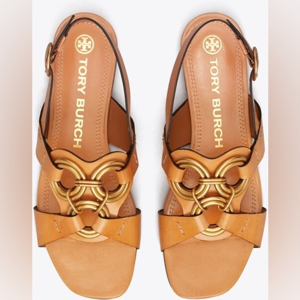 Tory Burch Ring Sandal in Light Tan